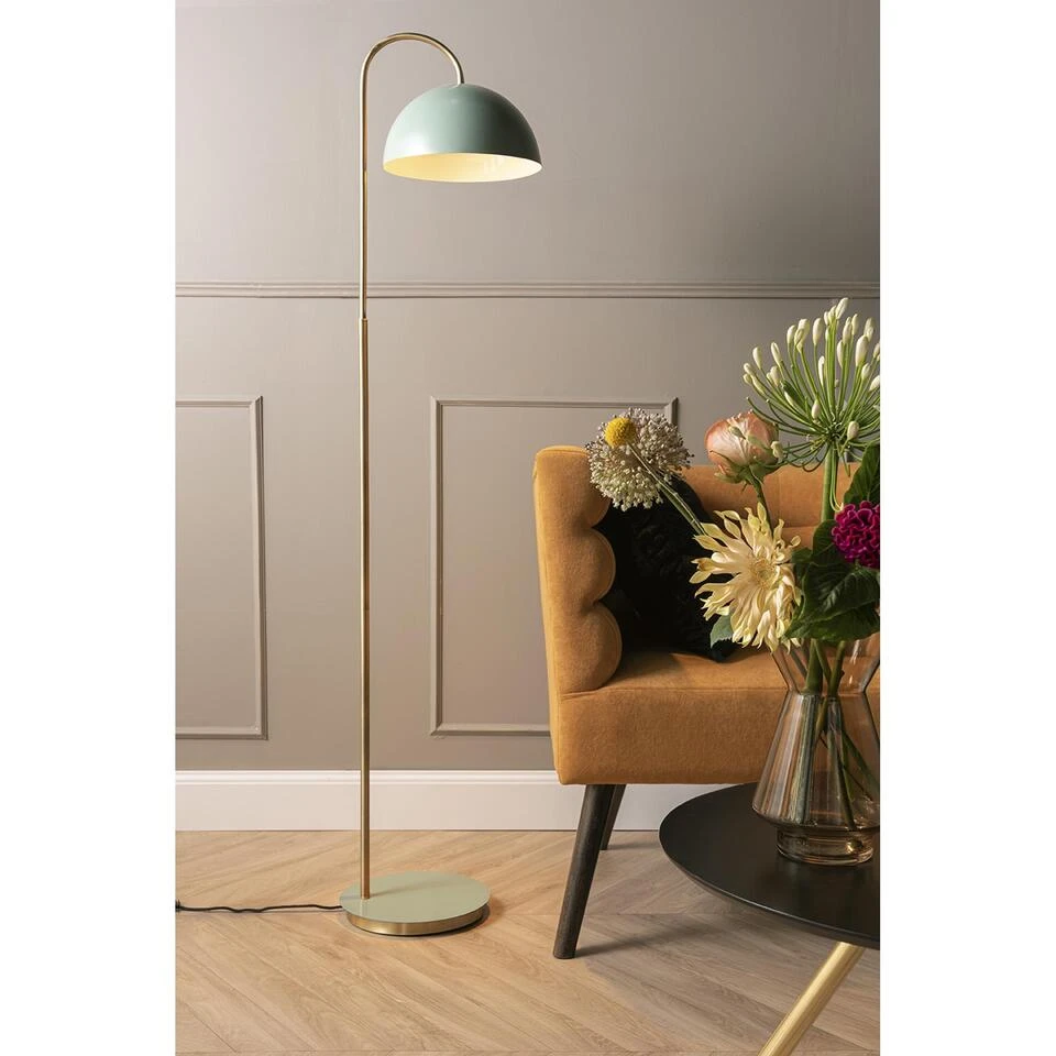 Leitmotiv Stoel Explicit - Suede Look Okergeel - 74x71x74cm - Afbeelding 2