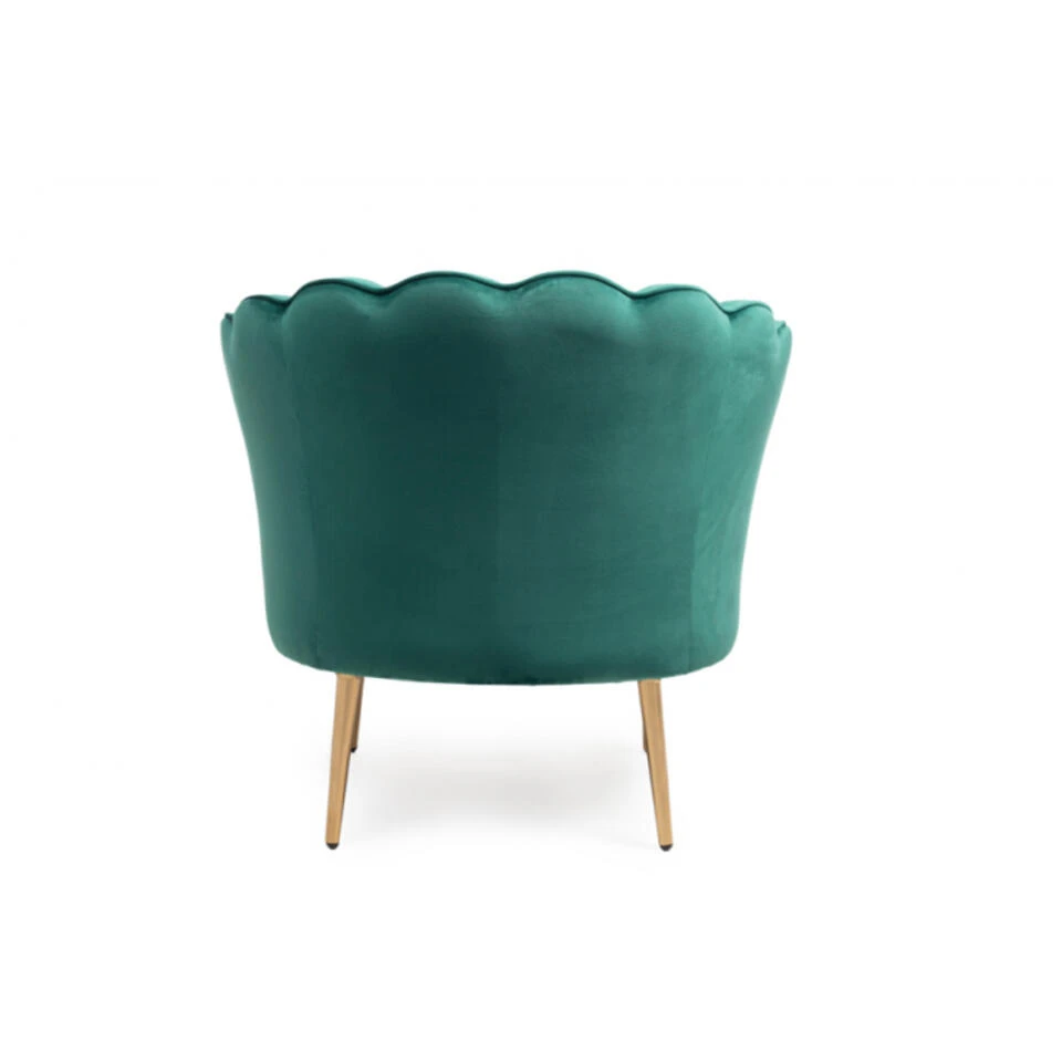 Giga Meubel Fauteuil Velvet Groen - Jada - Afbeelding 2