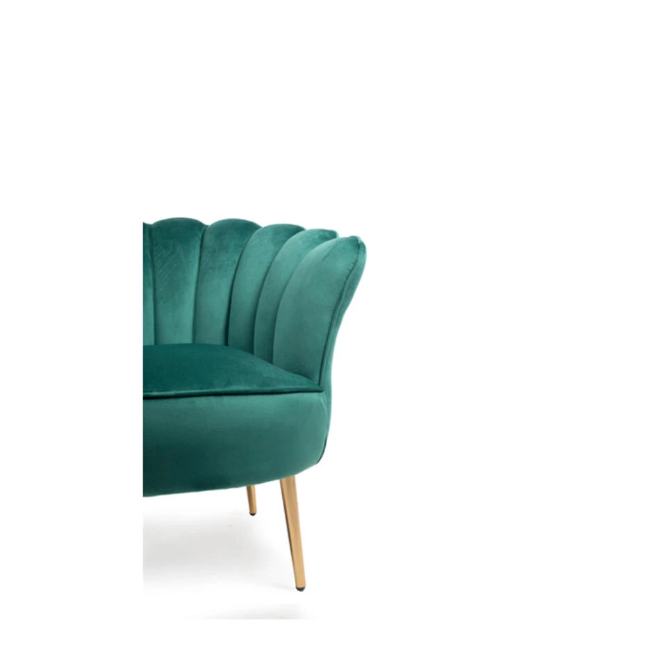 Giga Meubel Fauteuil Velvet Groen - Jada - Afbeelding 3