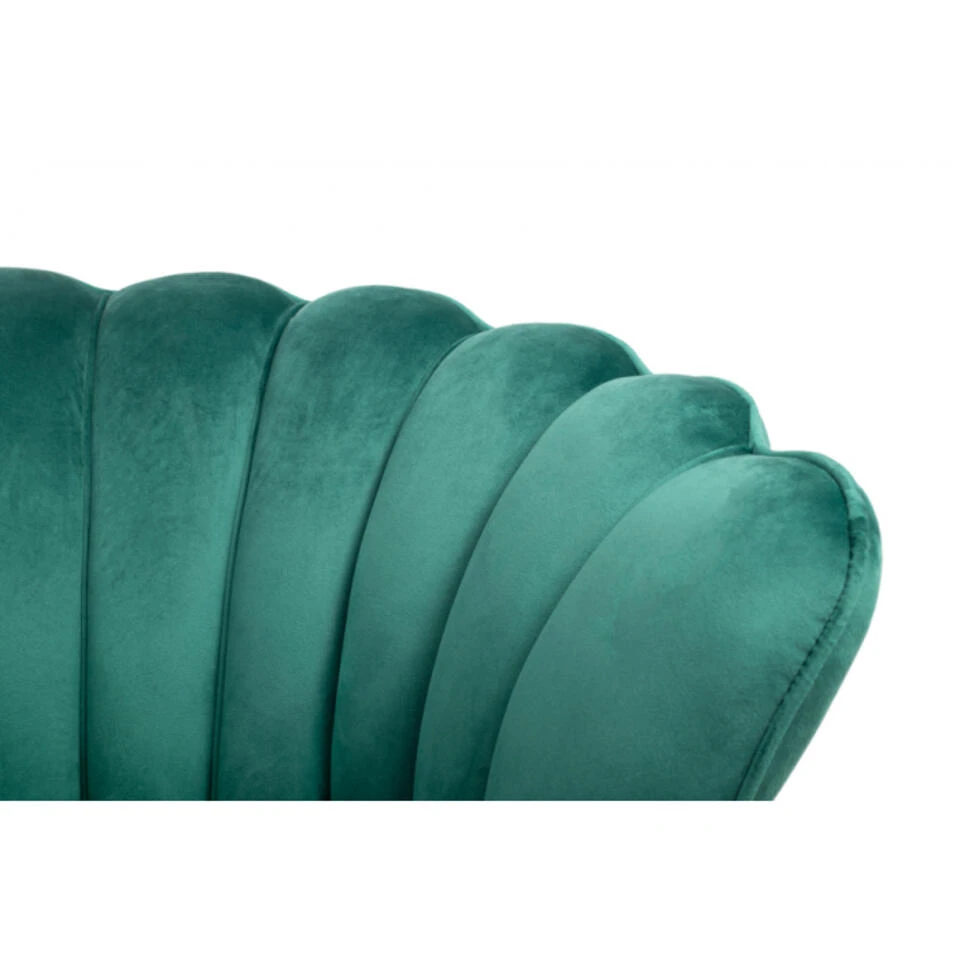 Giga Meubel Fauteuil Velvet Groen - Jada - Afbeelding 4