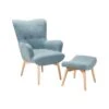 Beliani Fauteuil VEJLE - Blauw Polyester