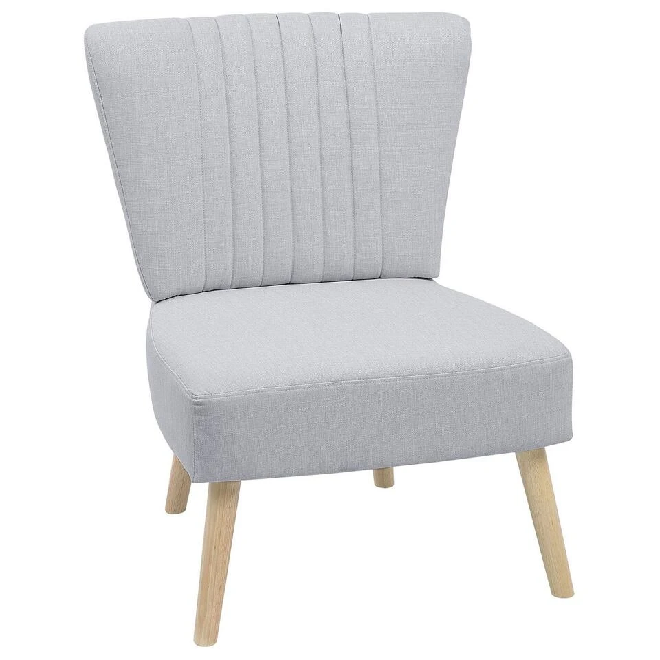Beliani Fauteuil VAASA - Grijs Polyester