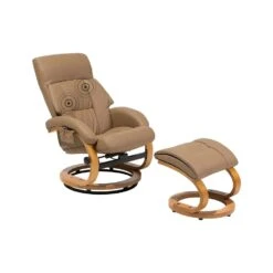 Beliani Massagestoel FORCE - Beige Kunstleer