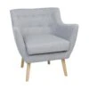 Beliani Fauteuil DRAMMEN - Grijs Polyester