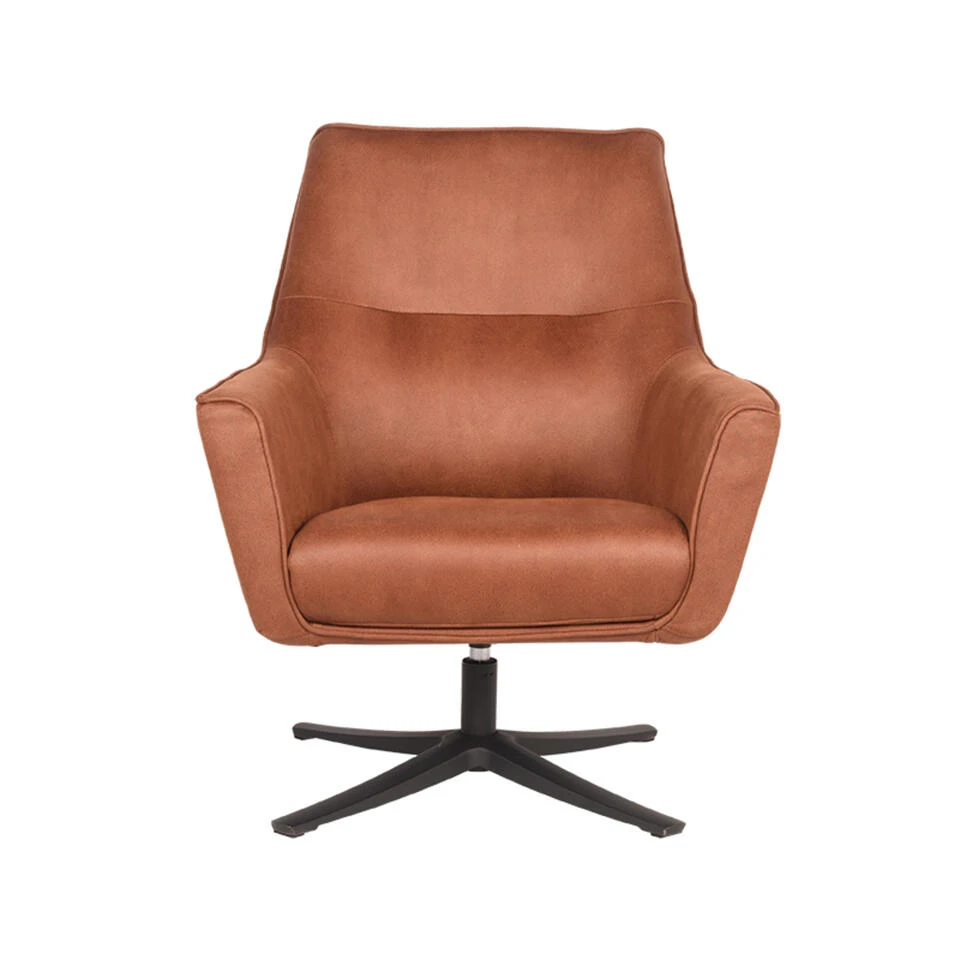 LABEL51 Fauteuil Tod - Cognac - Microfiber - Afbeelding 2