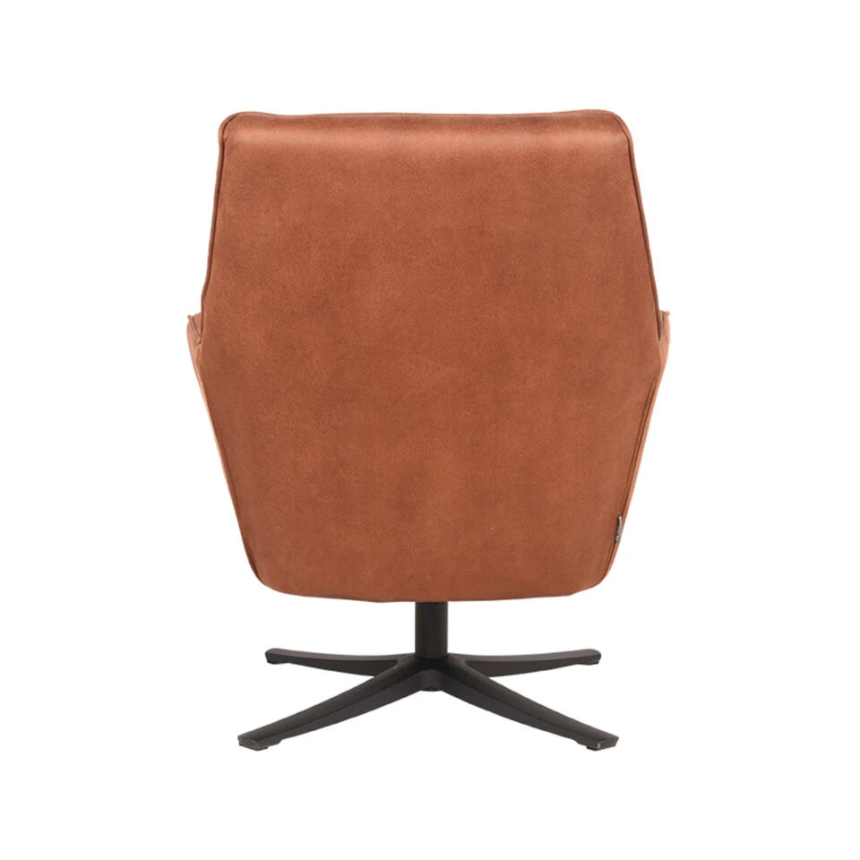 LABEL51 Fauteuil Tod - Cognac - Microfiber - Afbeelding 4