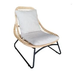 Brix - Fauteuils Brix Bowi - Rotan En Staal - 80x68x75