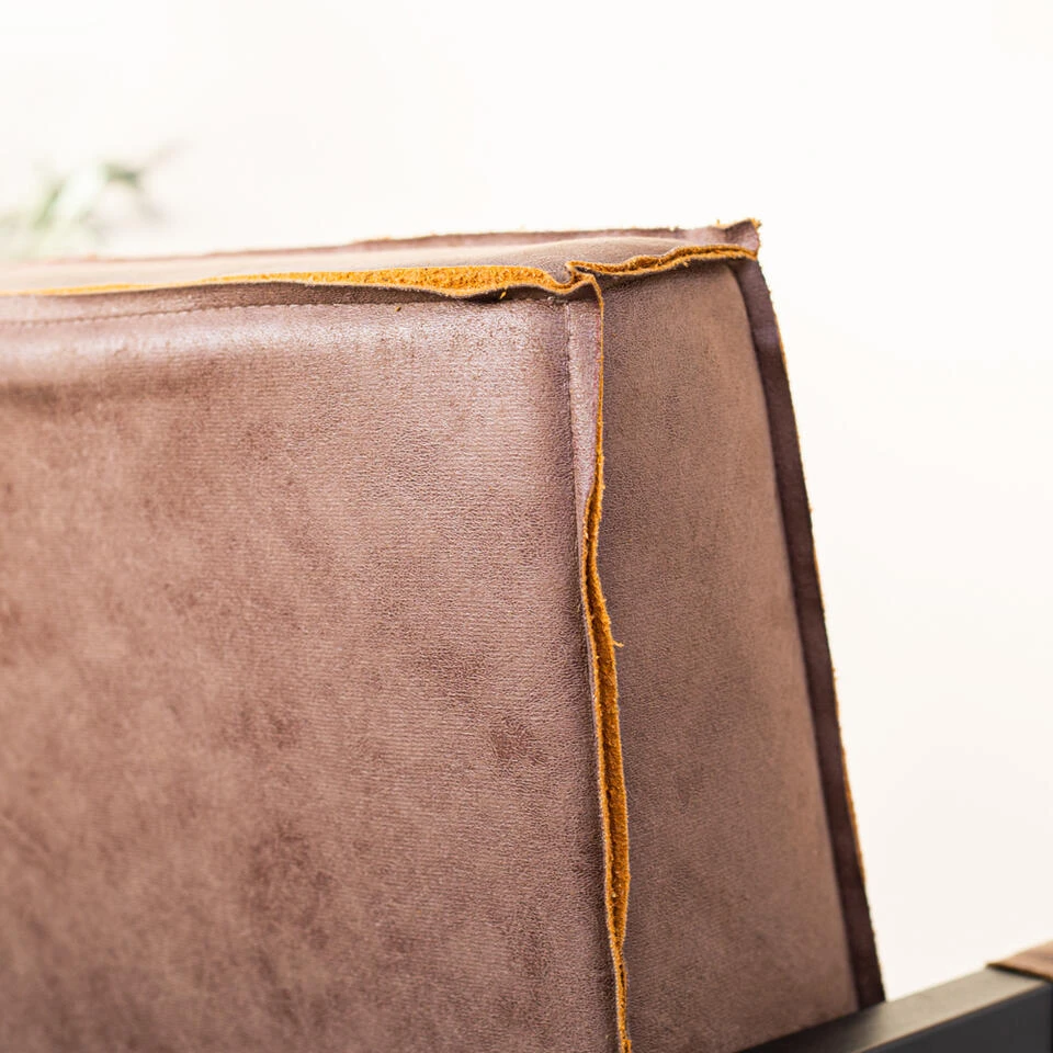 Industriële Leren Fauteuil Taupe Tiger - Leder - Taupe - Afbeelding 4