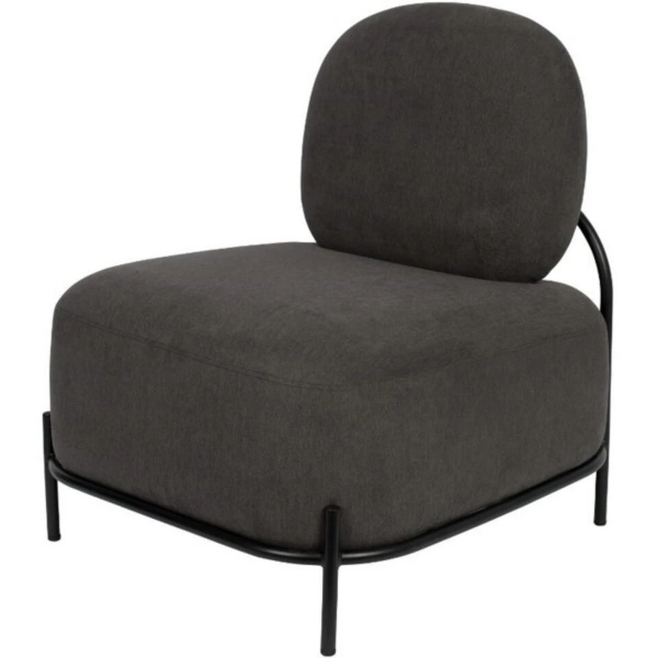 Giga Meubel Fauteuil Stof Grijs - 71x66x77cm - Stoel Polly