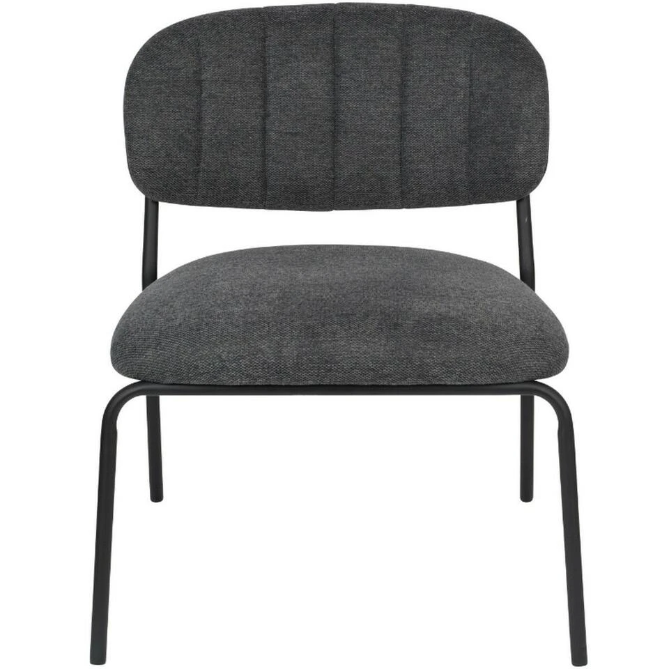 Puur Viken Fauteuil Donkergrijs/zwart - Stof - Grijs - Afbeelding 3