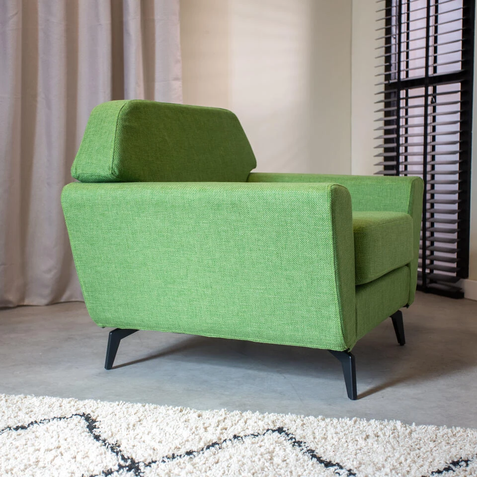 Industriële Fauteuil Roger Groen - Stof - Groen - Afbeelding 2