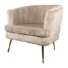 DS4U® Norah Fauteuil Velvet - Stof - Beige