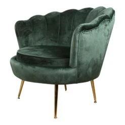 DS4UĀ® Feliz Fauteuil Velvet - Stof - Groen