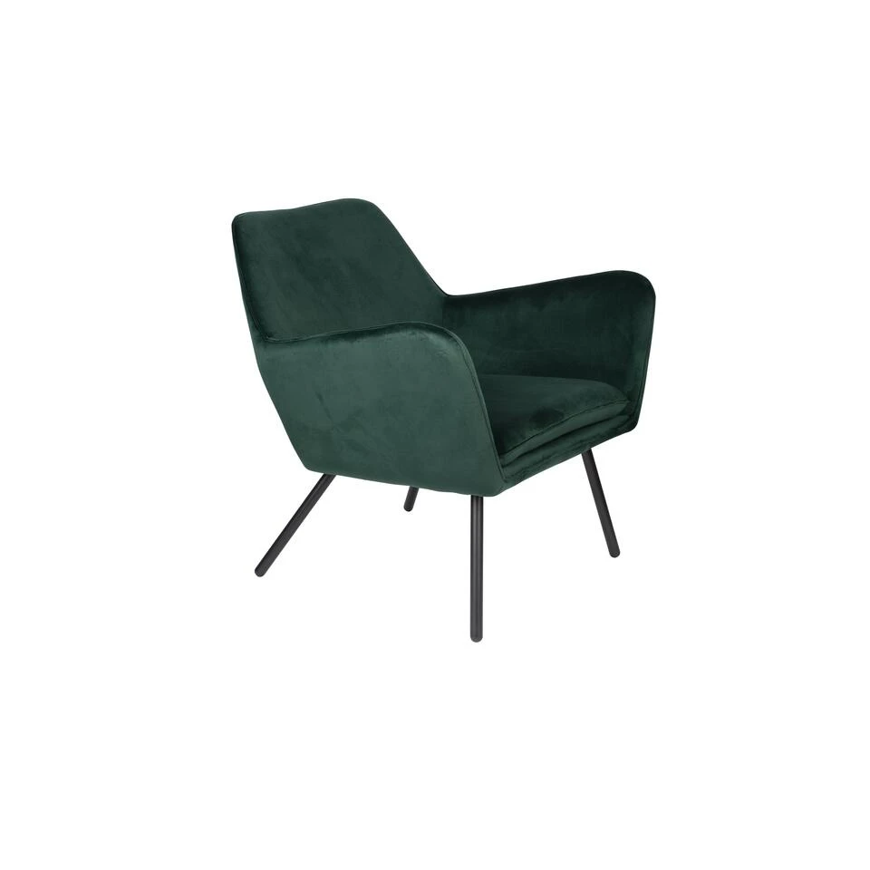 Puur Berg Fauteuil Velvet - Stof - Groen