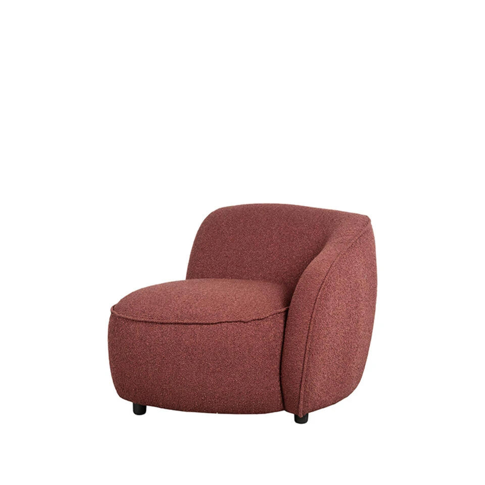 LABEL51 Fauteuil Livo Rechts - Winered - Boucle - Afbeelding 2