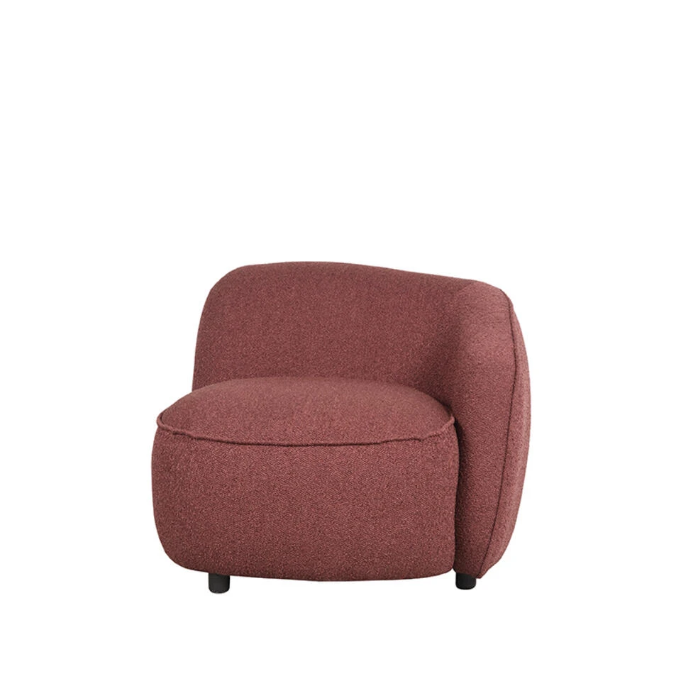 LABEL51 Fauteuil Livo Rechts - Winered - Boucle