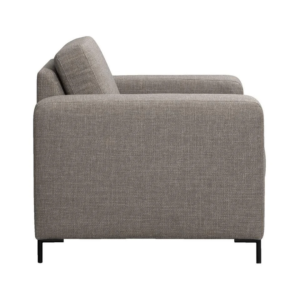 Fauteuil Tom Stof Basel - Grijsbruin - Afbeelding 2
