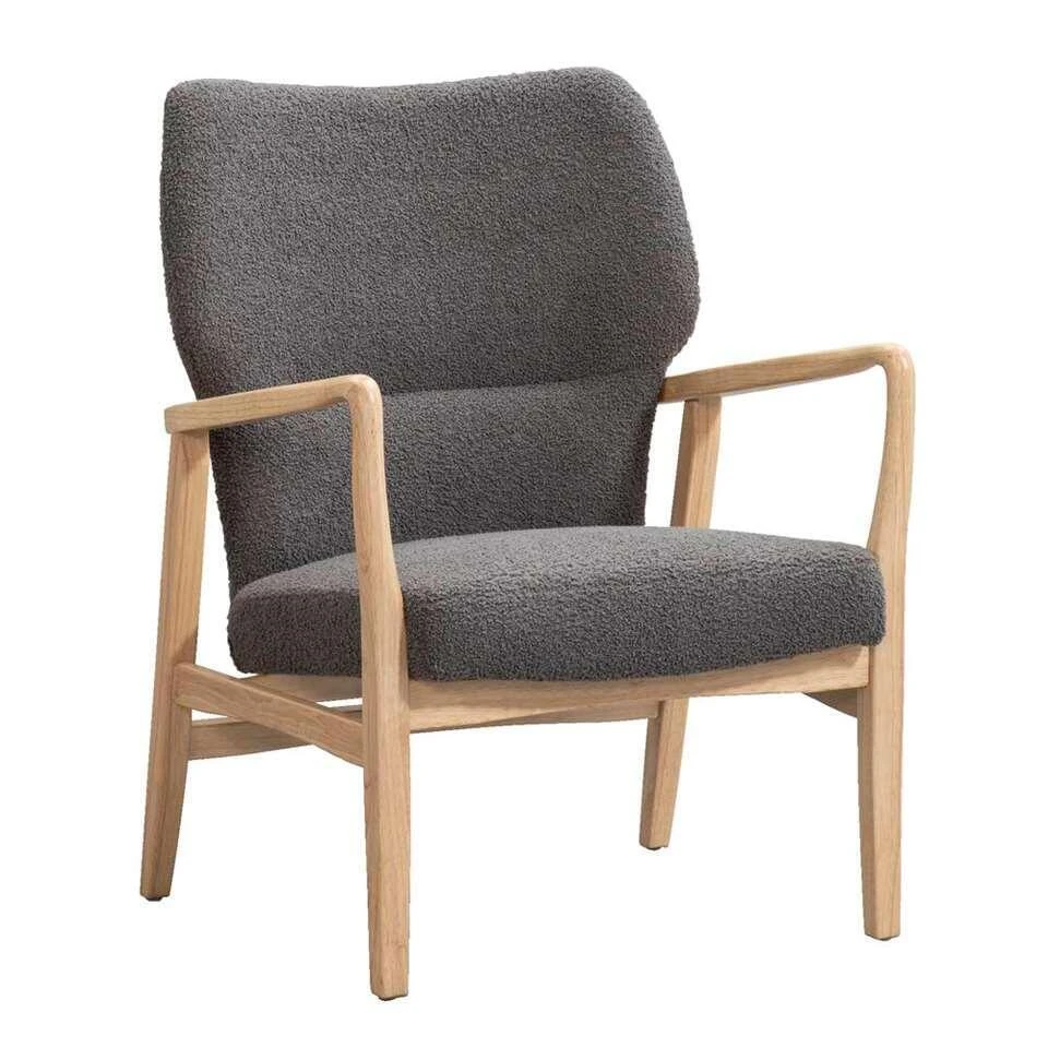Fauteuil Mila - Stof - Antraciet - Afbeelding 2
