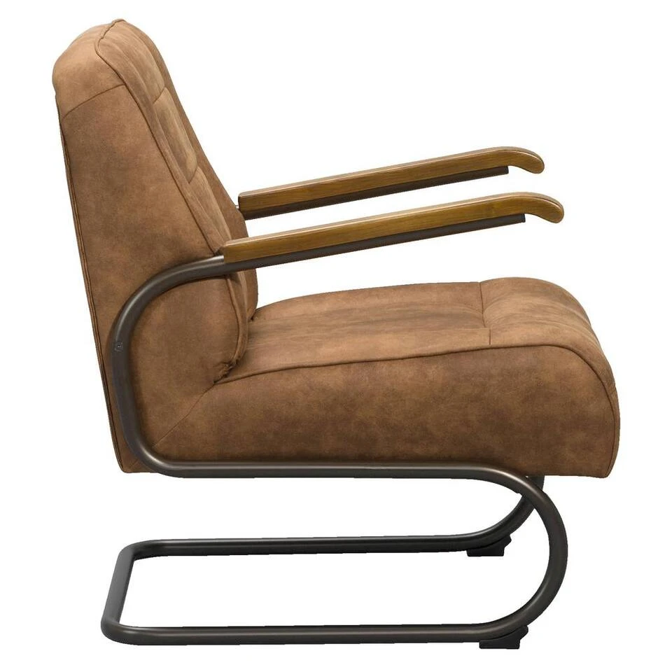 Fauteuil Ivar - Stof - Cognac - Afbeelding 3