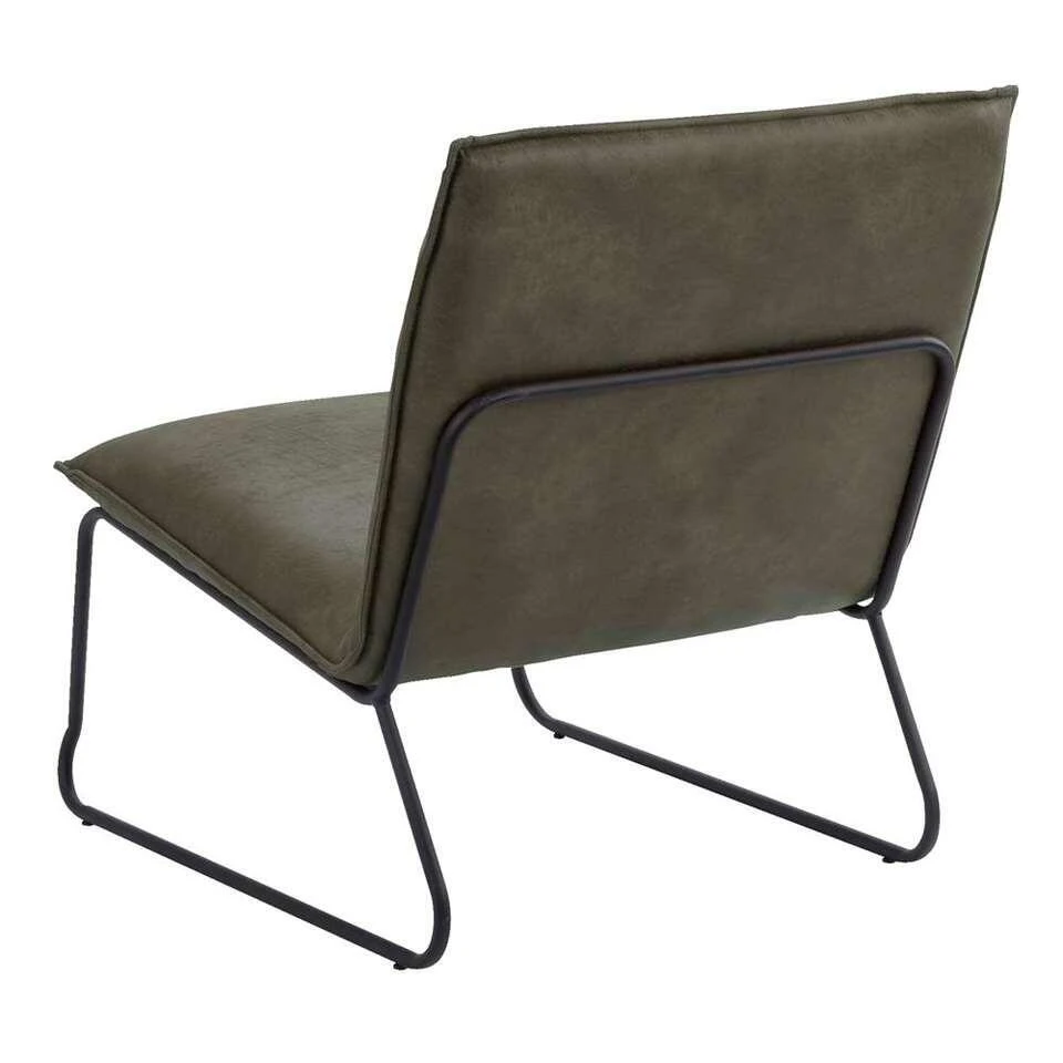 Fauteuil Cooper - Leatherlook - Olijfgroen - Afbeelding 3