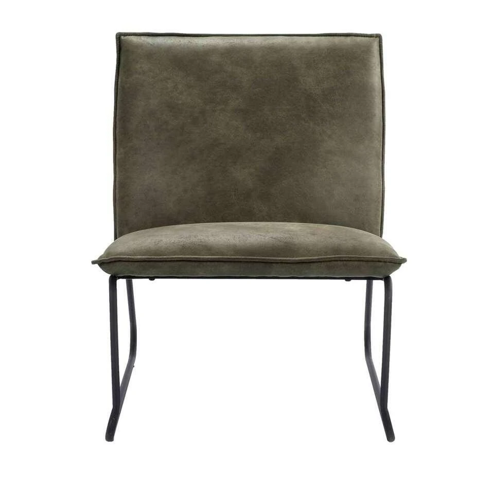 Fauteuil Cooper - Leatherlook - Olijfgroen - Afbeelding 2