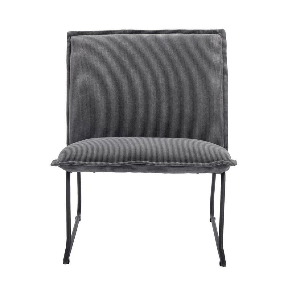 Fauteuil Cooper - Ribstof - Grijs - Afbeelding 2