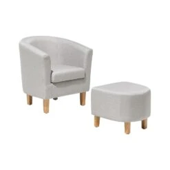 Beliani Cocktailstoel HOLDEN - Grijs Polyester