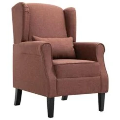 VidaXL Fauteuil Stof Bruin