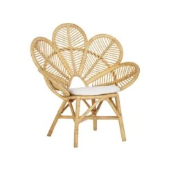 Beliani Fauteuil FLORENTINE - Beige Rotan