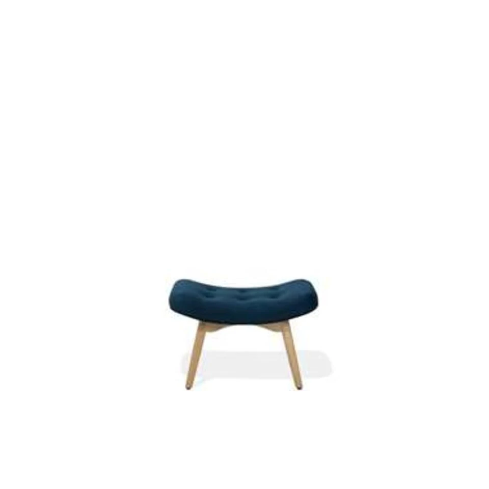 Beliani Fauteuil VEJLE - Blauw Fluweel - Afbeelding 3