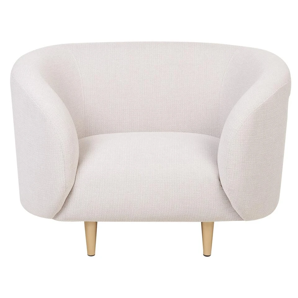 Beliani Fauteuil LOEN - Beige Polyester - Afbeelding 4