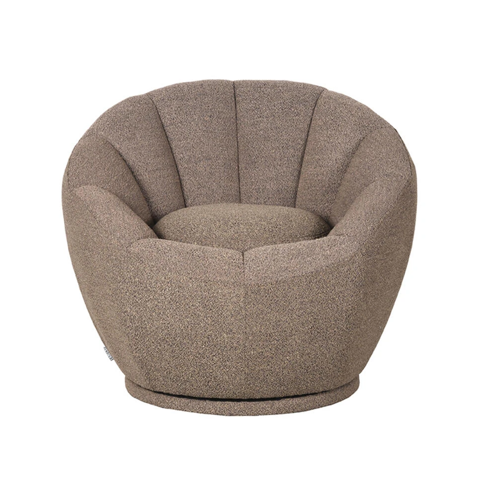 LABEL51 Fauteuil Crown - Bruin - Boucle - Afbeelding 2