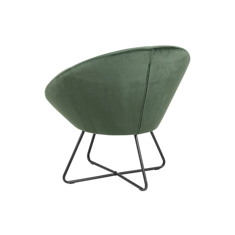 Fauteuil Forli - Fluweel - Groen - Afbeelding 2