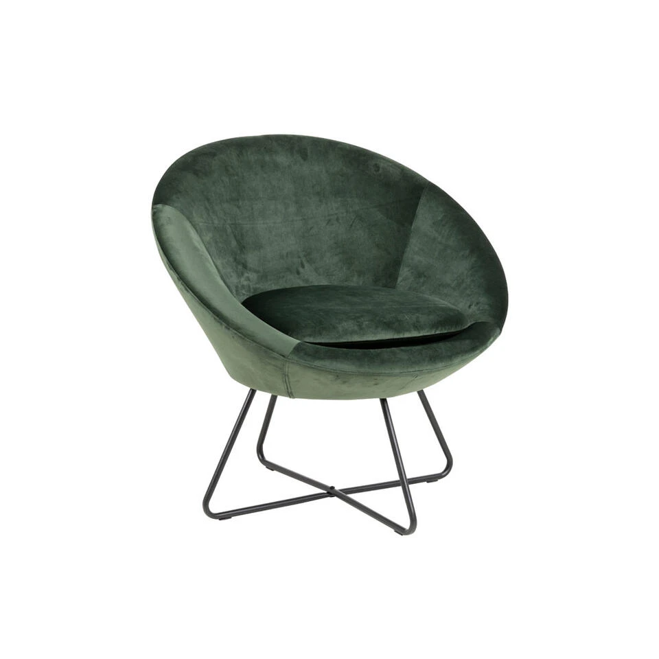 Fauteuil Forli - Fluweel - Groen - Afbeelding 3