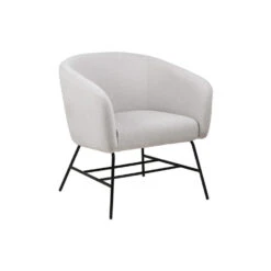 Fauteuil Belfast - Fluweel - Lichtgrijs