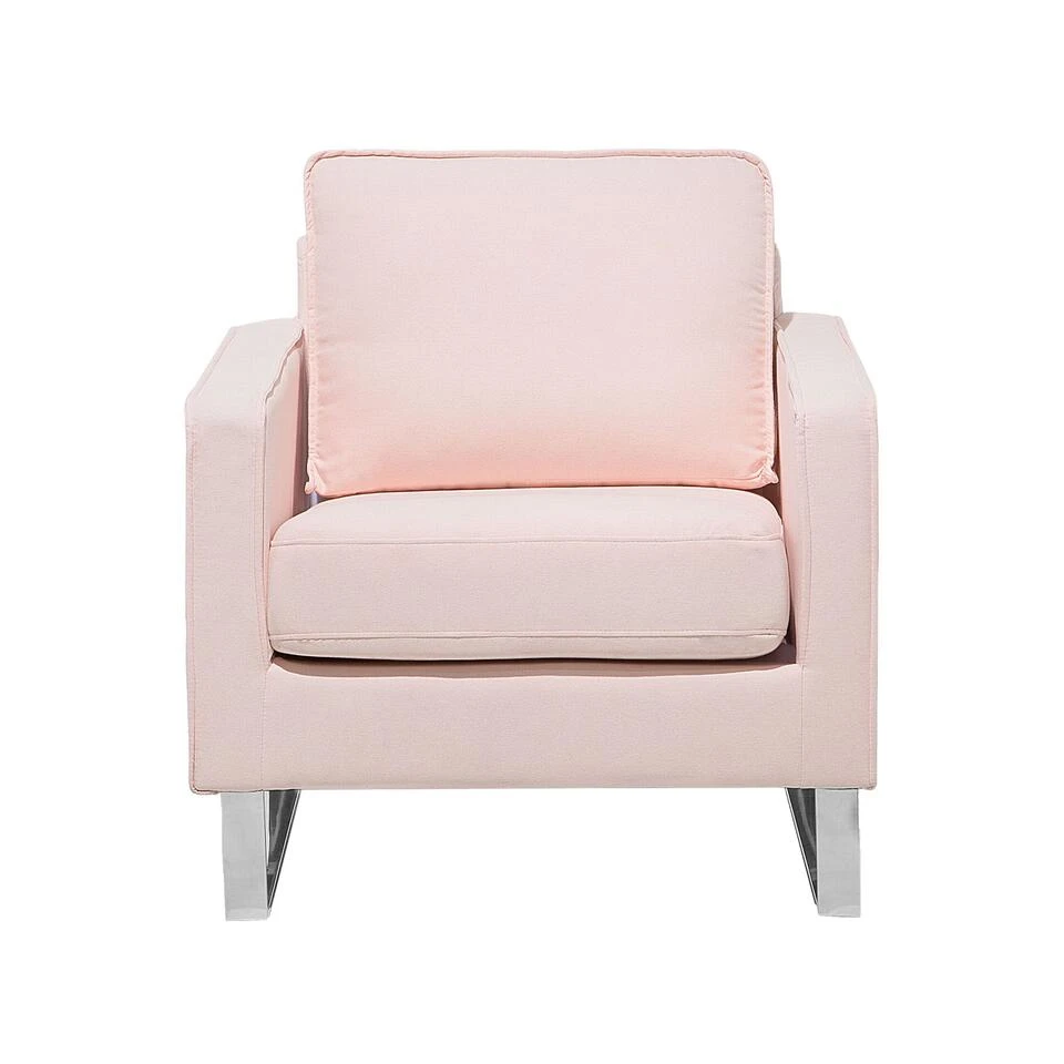 Beliani Fauteuil VIND - Roze Polyester - Afbeelding 4