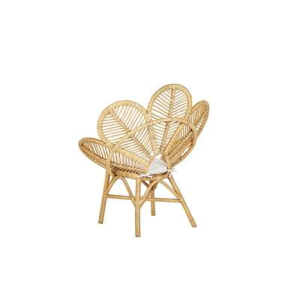 Beliani Fauteuil FLORENTINE - Beige Rotan - Afbeelding 2