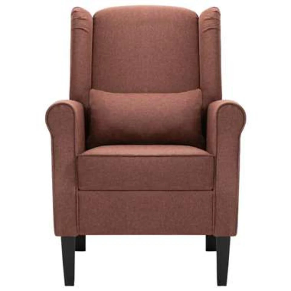 VidaXL Fauteuil Stof Bruin - Afbeelding 4