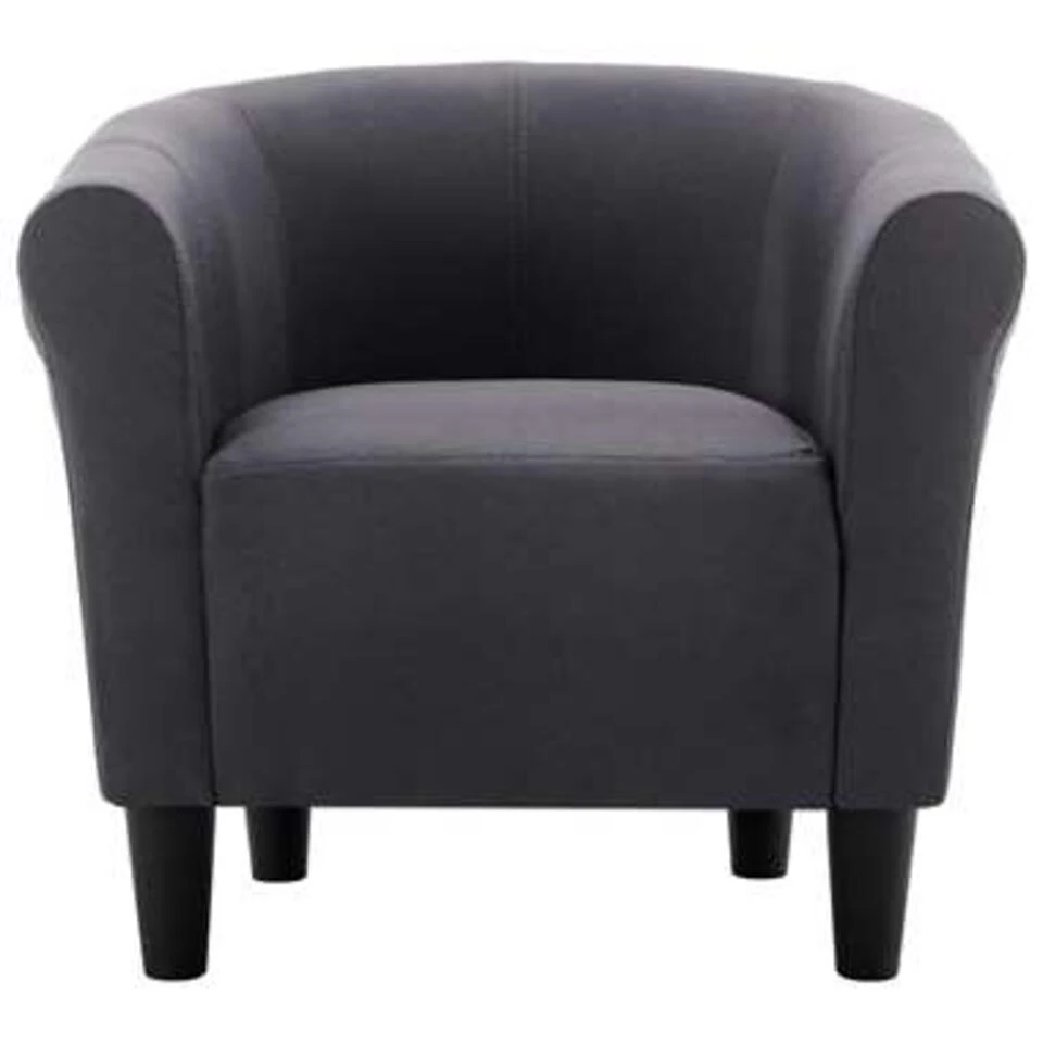 VidaXL Fauteuil Stof Zwart - Afbeelding 3