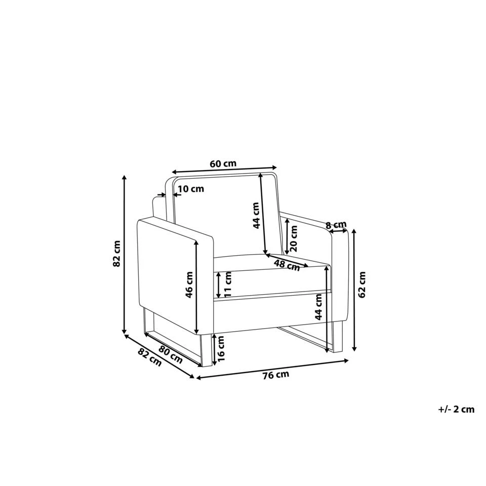 Beliani Fauteuil VIND - Roze Polyester - Afbeelding 3
