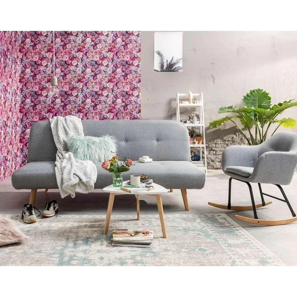 Schommelstoel Anada - Stof - Lichtgrijs - Afbeelding 4